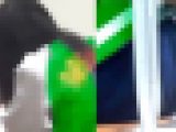 【10代の巨尻】椅子に座ったデッカい尻　視◯され放題のいやらしいデカ桃