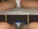 姉 こたつの中 ミニスカテニスウェア 純白ショーツ その1【家庭内盗撮】