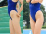 【写真】健康的なハイレグ！腰回りから鼠蹊部まで伸びやかな肢体　プールサイドのP●ARFAITEな彼女　高画質126枚！