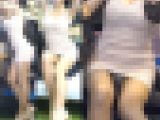高画質 キャンギャルチラ見せ！２１ レースのパンツ