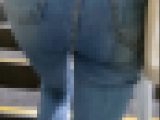 【食べ頃ヒップ】20代OL私服デニム尻23