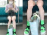 ずっとパンツ丸見え！エロすぎる恥部を晒してくれた可愛い女子大生を対面撮影（後編）