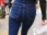 【食べ頃ヒップ】20代細身OLスキニーデニム尻22