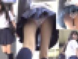 バレた大失態！階段で制服美少女の追い撮りパンチラ盗撮動画19