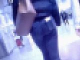 長身爆尻美女がブラックスキニーデニムピタピタパンパンにさせて歩いてるよ
