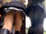 ミニスカパンチラ美女2人セット