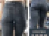 【1238】黒のリーバイスだから最高なんじゃなくて美尻だから最高なんです！ピチピチ黒スキニージーンズ女子