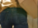 【食べ頃ヒップ】20代清楚系ポニーテール女のジーンズヒップ8
