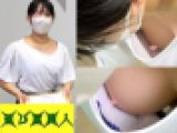 童顔巨乳さん/色白の綺麗な乳首が丸見え【胸チラ】
