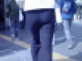 清楚系の美人OLがストレッチピタパン履いて大きなお尻ムニュらせて歩いてるよ
