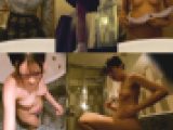 黒髪陰キャ制服美女のシャワーを盗撮 10代の貴重な適乳サイズの美乳をいろんな角度から拝見