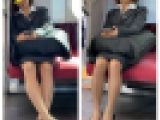 脚フェチ525 美人OLお姉さんの対面エロ過ぎるパンスト美脚