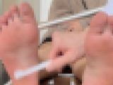 20歳23.5cm美女 足裏くすぐり！3分38秒