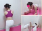 【隠し撮り】美女が自宅でヨガをする動画（mp4）