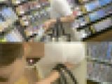 【再編】胸元の殿堂vol.165　お買い物中の美女の胸ちら。浮ブラから可愛いちっぱい丸見え