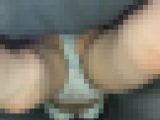 【希少】ブラまで丸見え！家着ワンピースのパンチラ