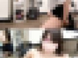 清楚系の巨乳OL/透け透けのTバック越しのマンコを見せつけ！/上司の目の前で乳首モロ出し【同僚撮影バレ】