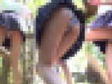 制服アスレチック女子.高●生（1）縞々パンティーをパンチラしながら運動編
