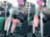 黒pとエグエグ生脚の美女JD