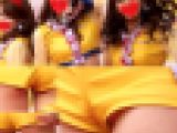 レースクイーン可愛い系アイドルのホットパンツの下は私物パンティ?!