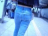 セクシー美人ギャルのお姉さんがウエスト出してイヤらしい腰つきで美巨尻ふって歩いてるよ