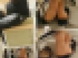 リクルートスーツOLのパンプス脱ぎ　蒸れ蒸れパンストつま先＆足裏