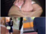[顔・声フル出し]乗車5秒で上下集団痴〇。声も汁も漏らしすぎ。窃触記録映像31(下)