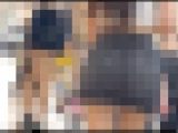 【プレミアムクラス】見えるか、見えないかのギリギリのライン！ミニスカヤング様に密着！