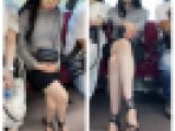 16分の長編シリーズ 680 ショーパンからエロい脚に暴発寸前！超絶S級美人お姉さんのエロ過ぎる生脚美脚