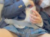 女子学生盗撮日記79 隣で友達が目を閉じているのにお金を貰ってパンチラしちゃう激カワ童顔女子学生を電車対面で盗撮