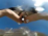 女性の野外露出小便　体液をぶっかけられるローアングル撮影255n15-15