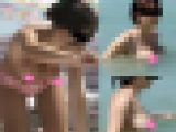 【2本セット】海水浴場で突然ブラを外して SET5 ノーブラ巨乳