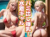 ハミ出し爆乳！水着ギャル