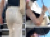 【OLシリーズ】黒く透け透けパンティーがエロくてセクシーな闊歩シーン【115】