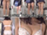 激カワ10代JD読モの試着、美乳着替え、美尻パンツ姿流出（2）制服着替え、制服パンチラ