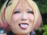 コスプレイヤーの顔面アップ176