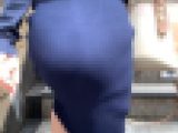 【OLシリーズ】スレンダー美女のエロいニットワンピースのエロ尻＆肉尻【165】