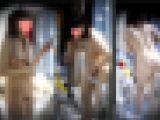 数十センチ先にスライム乳のお姉さん。薄い陰毛ではそのパックリ割れた割れ目は隠せません。