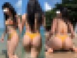 高画質 海水浴場のデカ尻・肉尻ビキニ１４ デカ尻炸裂！