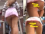 【尻、尻、尻www！！ボリューム満点なお尻を惜しげもなく見せてくれるお姉さんを盗撮！】