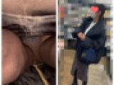 【逆さ撮り4人収録】ロンスカにショートブーツの子は大胆パンツ撮れます！普通女性を狙い打ち！