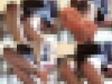 パンストOLをデスクの下から…肉感のたまらない美脚とつま先と足裏