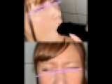 【個人撮影】「誰ですか？え～？？」　フェラまで持ち込み勝手に顔射を試みた！！【スマホ撮影】