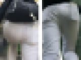 Rac10@白サルエルパンツ『まさに尻神様の生産調整…こんなに美人なのに何故ユルパン！』