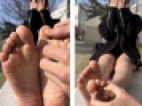 口リ系美女23cm激弱足裏くすぐり！4分２秒