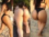 高画質セット 海水浴場のデカ尻・肉尻ビキニ5と6