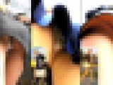 【盗撮】三人のお姉さんの喰い込みセクシーパ〇ティを逆さ撮り！！
