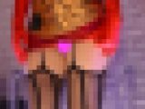 【正面観察】個人撮影 メタリックミニ＆Tバック