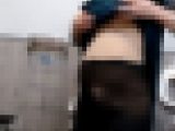 【女装】妊婦女装でパーティドレスを着用しオナニー
