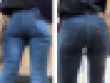 Faf16@リーバイスストレートデニム『トリッキーなトップスですがボトムスは安定のリーバイス美尻です！』